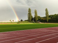 Erstes Training im sanierten Stadion