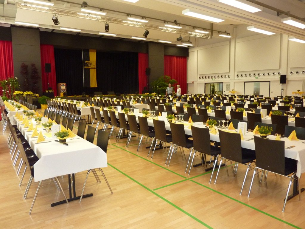 125 Jahre Jubiläum TVE - Festabend Vorbereitung