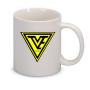 Porzellan Kaffee-Tasse mit TVE-Logo
